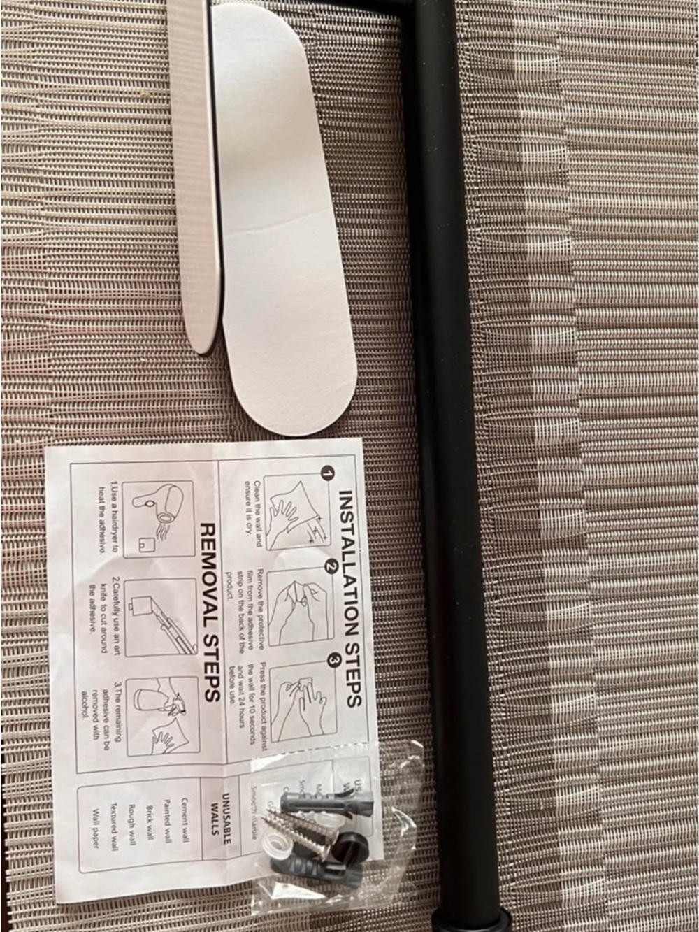 Paper Towel Holder Under Cabinet Wall Mount for Kitchen Towel, Self-Adhesive
Bar